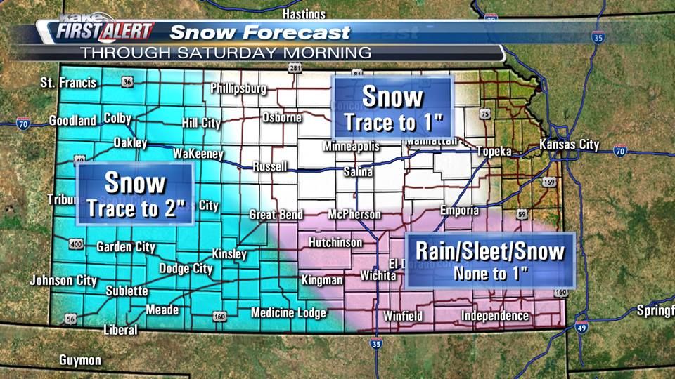 Wintry weather rolls back into KAKEland Texoma news