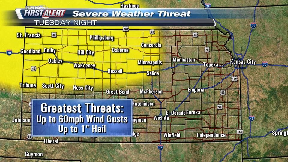 More storms in KAKEland bring large hail KAKE