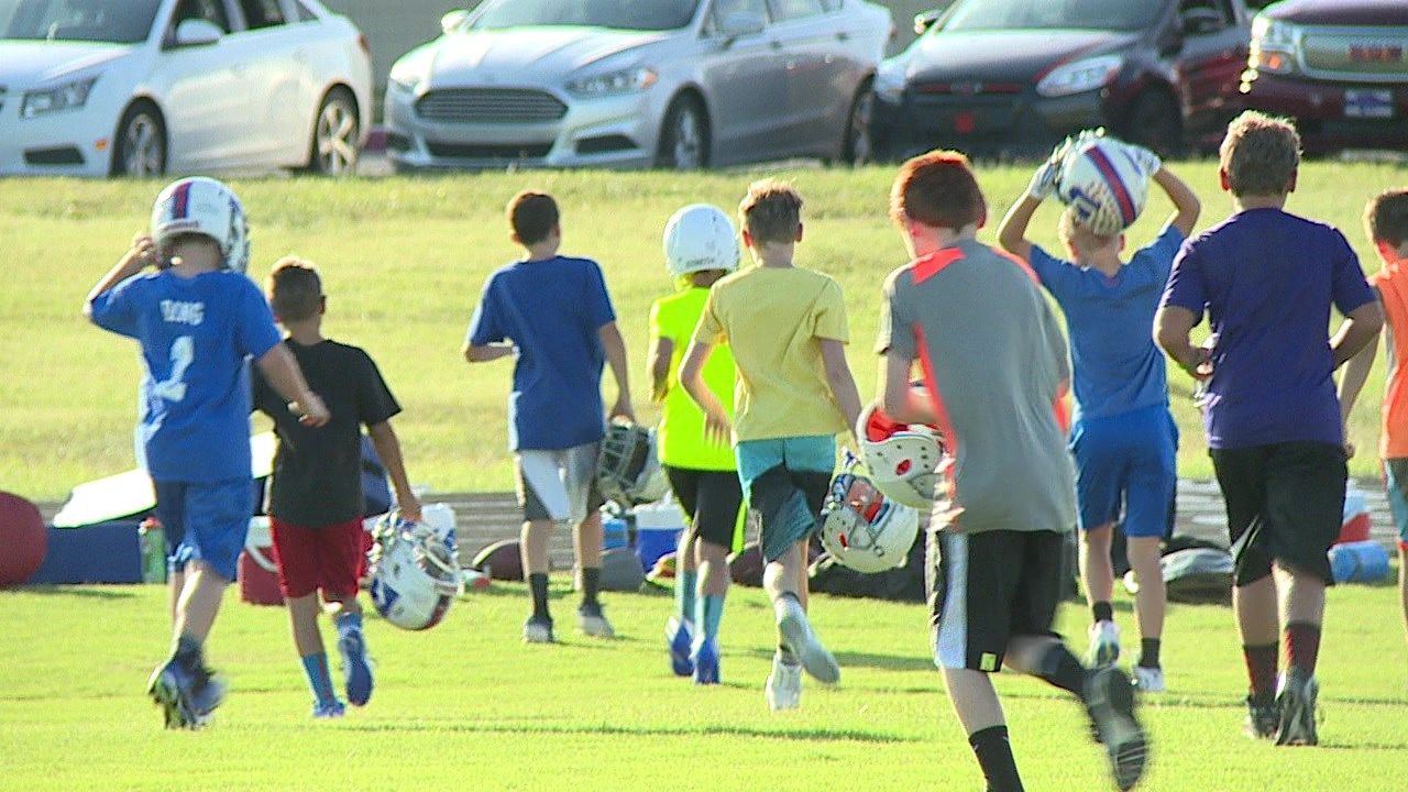 Andover youth football program taking extra steps to beat the heat KAKE