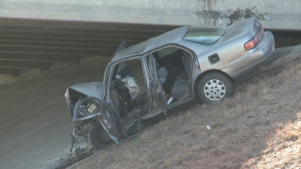 Man critically hurt after car hits bridge on K-96 - KAKE