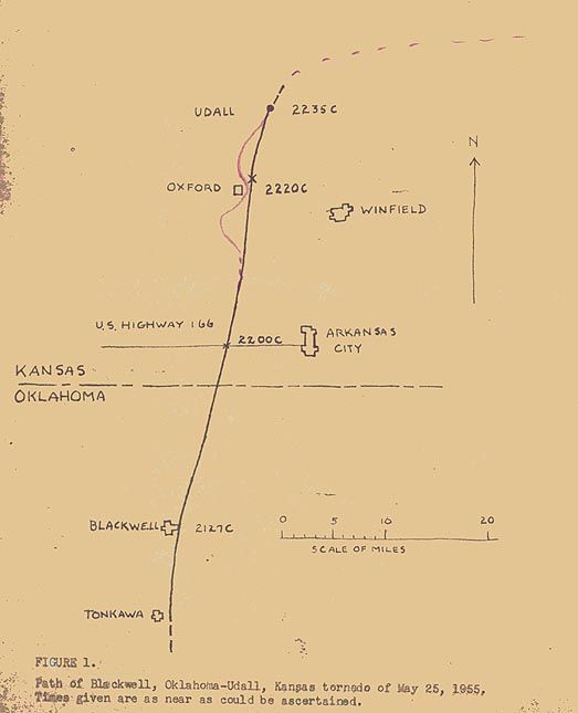 1955 Udall tornado Deadliest in Kansas history