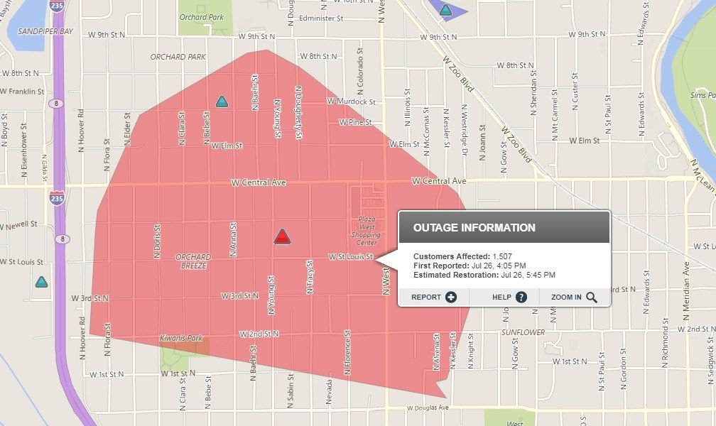 Severe storm leads to rollover crash, power outages in Wichita KAKE