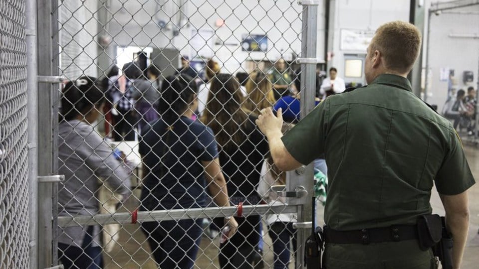 Immigrant kids seen held in fenced cages at border facility - KAKE