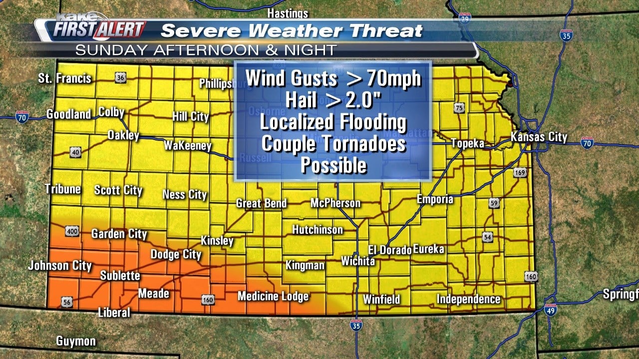 Severe weather in Kansas Sunday - KTEN.com - Texoma news, weather and ...