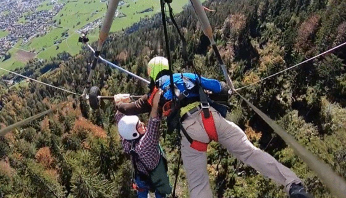 Video shows holiday hang glider flight going horribly wrong