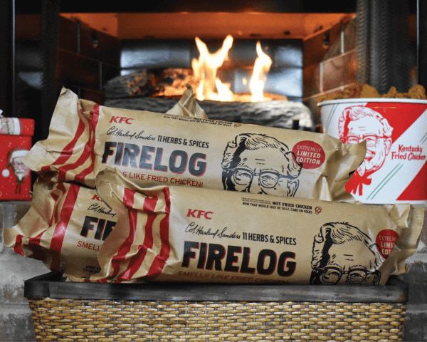 Kfc Is Selling A Log For Your Fireplace And It Smells Like Fried