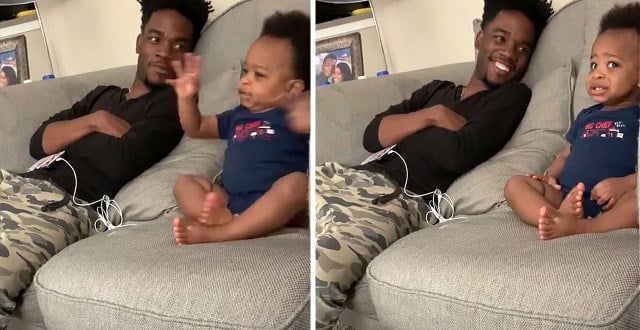 Dad’s adorable gibberish chat with toddler goes viral - KAKE