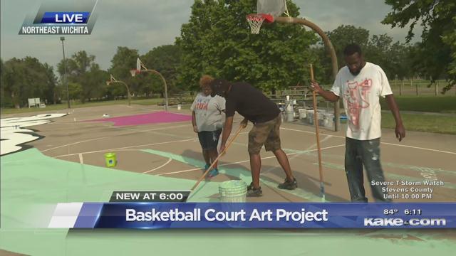 Local committee hosts project to paint basketball courts KAKE Local committee hosts project to paint basketball courts KAKE