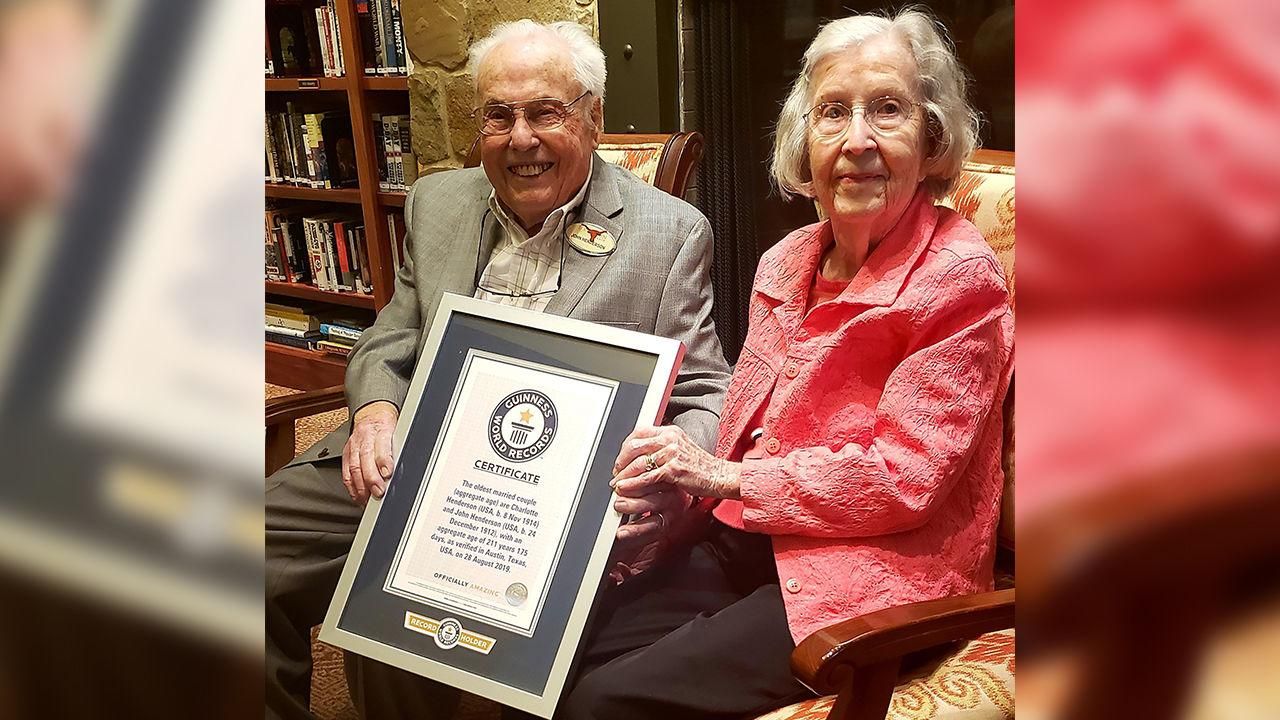 Image result for Texas couple who have been married for 80-years named as the oldest living couple in the world        ,  photos