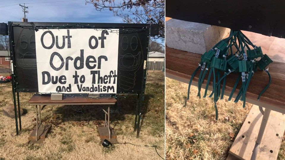 Vandals hit 'The Arc's Lights' in west Wichita KAKE