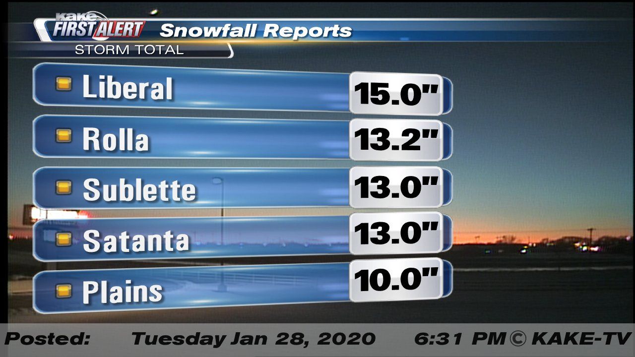 Winter weather still moving across KAKEland KAKE