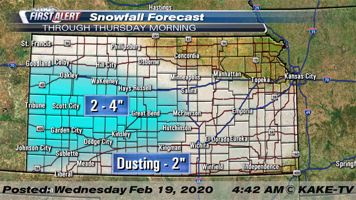 Snow Returns To Kakeland Starting Wednesday Kake