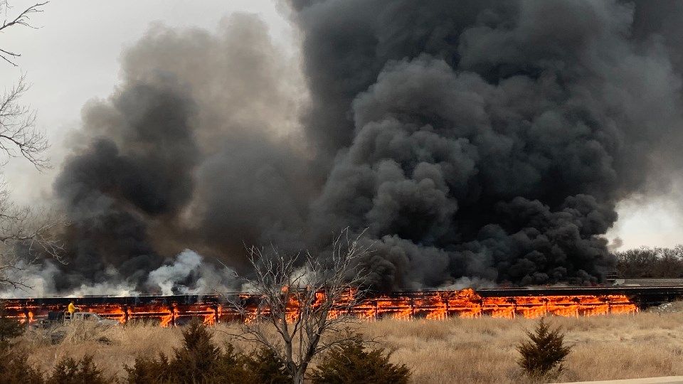 Railroad bridge needs repairs, is still usable after weekend fire KAKE