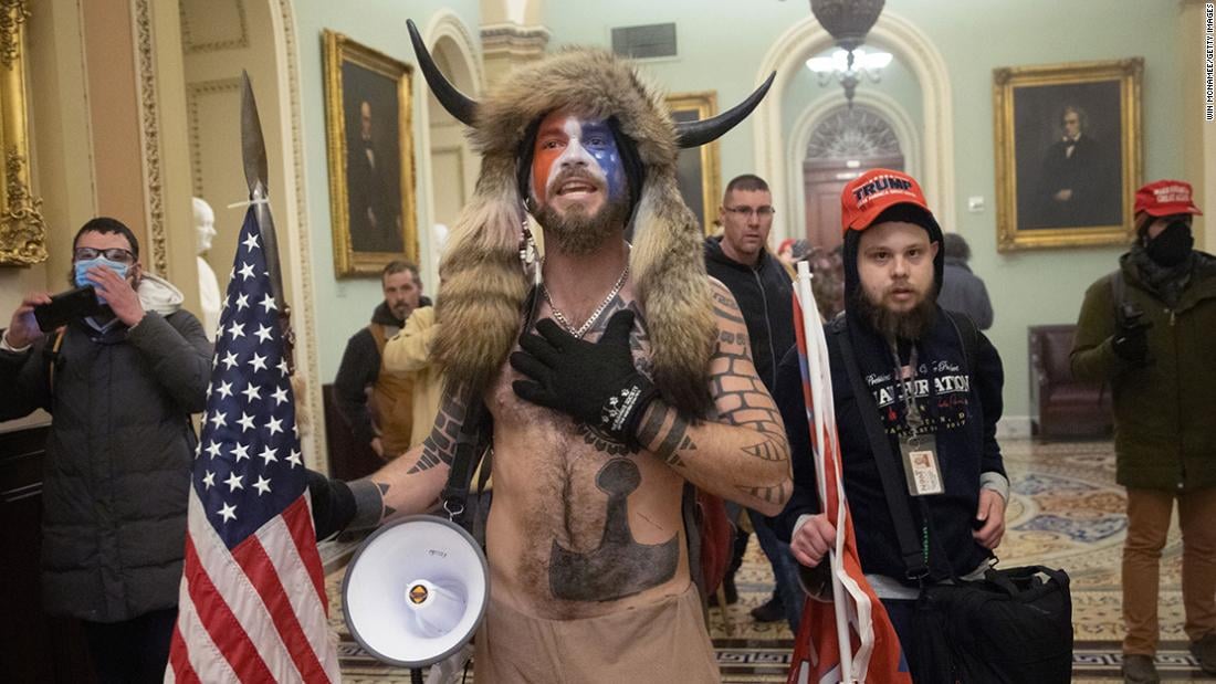 Man who wore horns apologizes for storming Capitol - KAKE