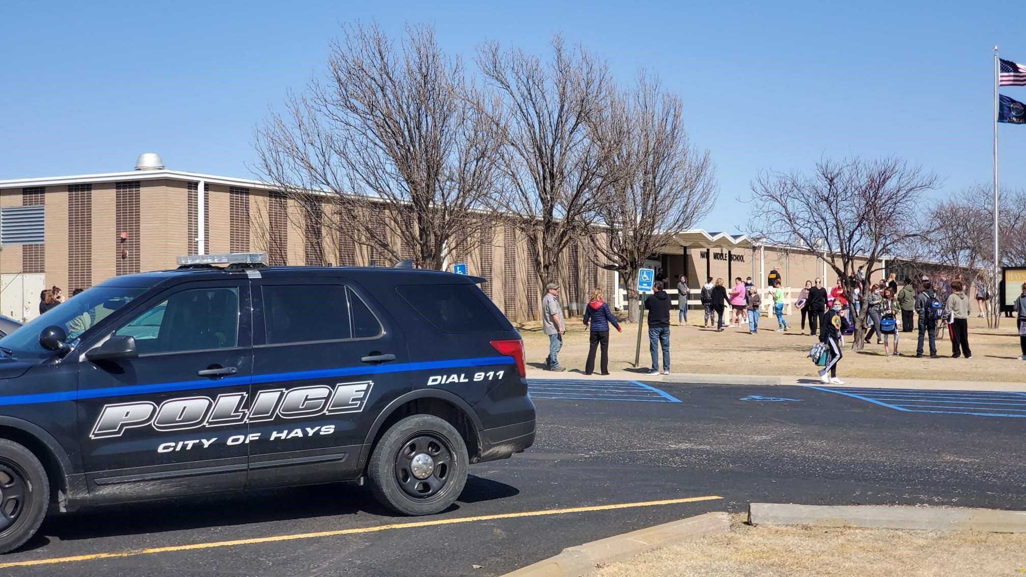 Police arrest teen after reported bomb threat at Hays Middle School KAKE