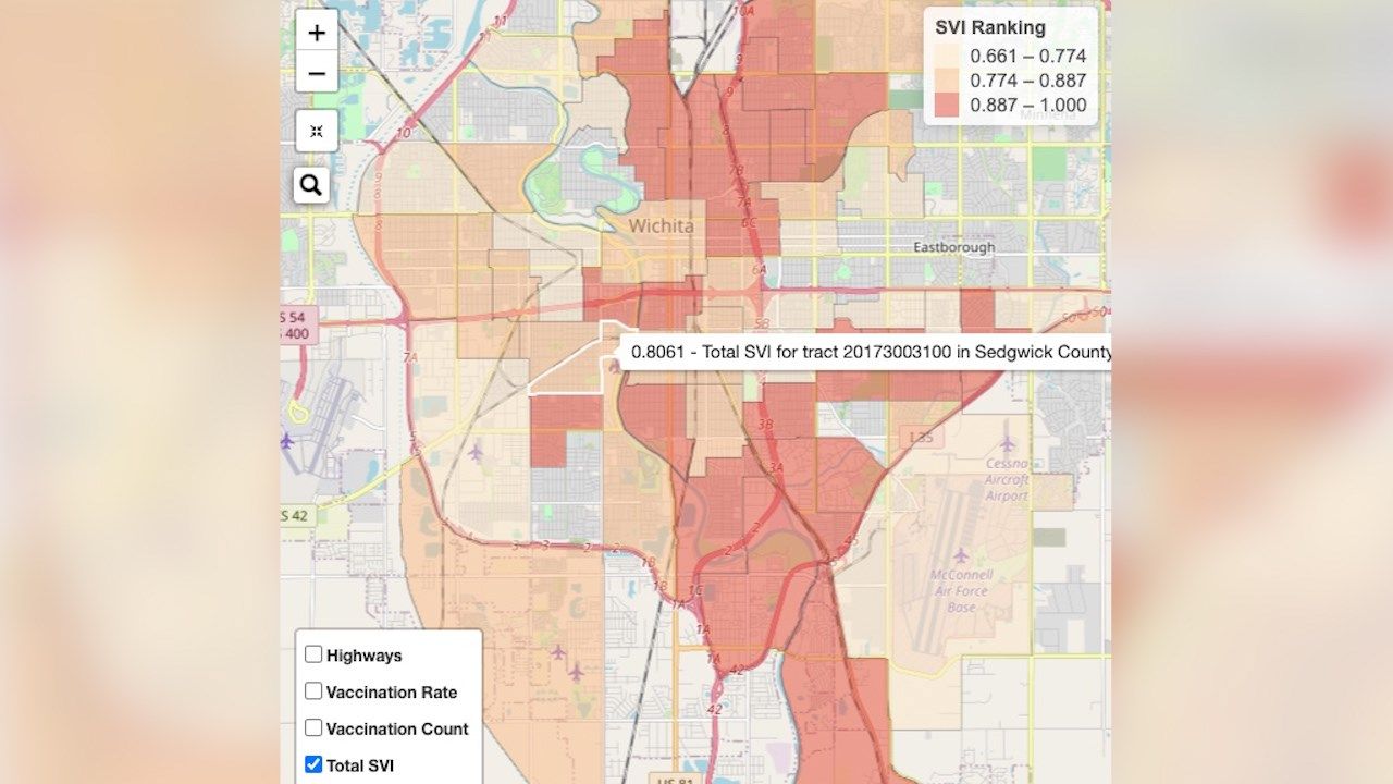 New KDHE map shows areas most vulnerable to COVID19 KAKE