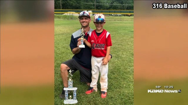 9 year old hits home run