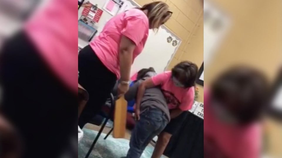 Florida principal caught on camera hitting 6-year-old girl with paddle ...