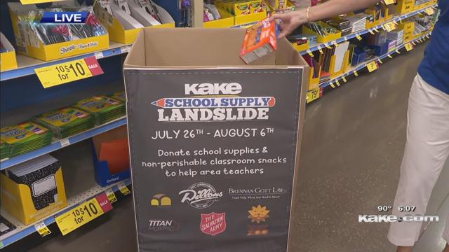 School Supply Landslide - KAKE