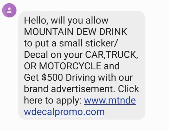 'Mountain Dew decal scam' circulating again KAKE