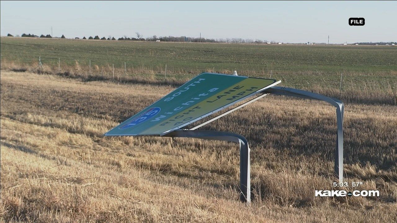 Aftermath of strong winds across Kansas KAKE
