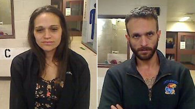 Danielle Banzet and Zachery Sisk (Sedgwick County booking photos released on April 7, 2022)