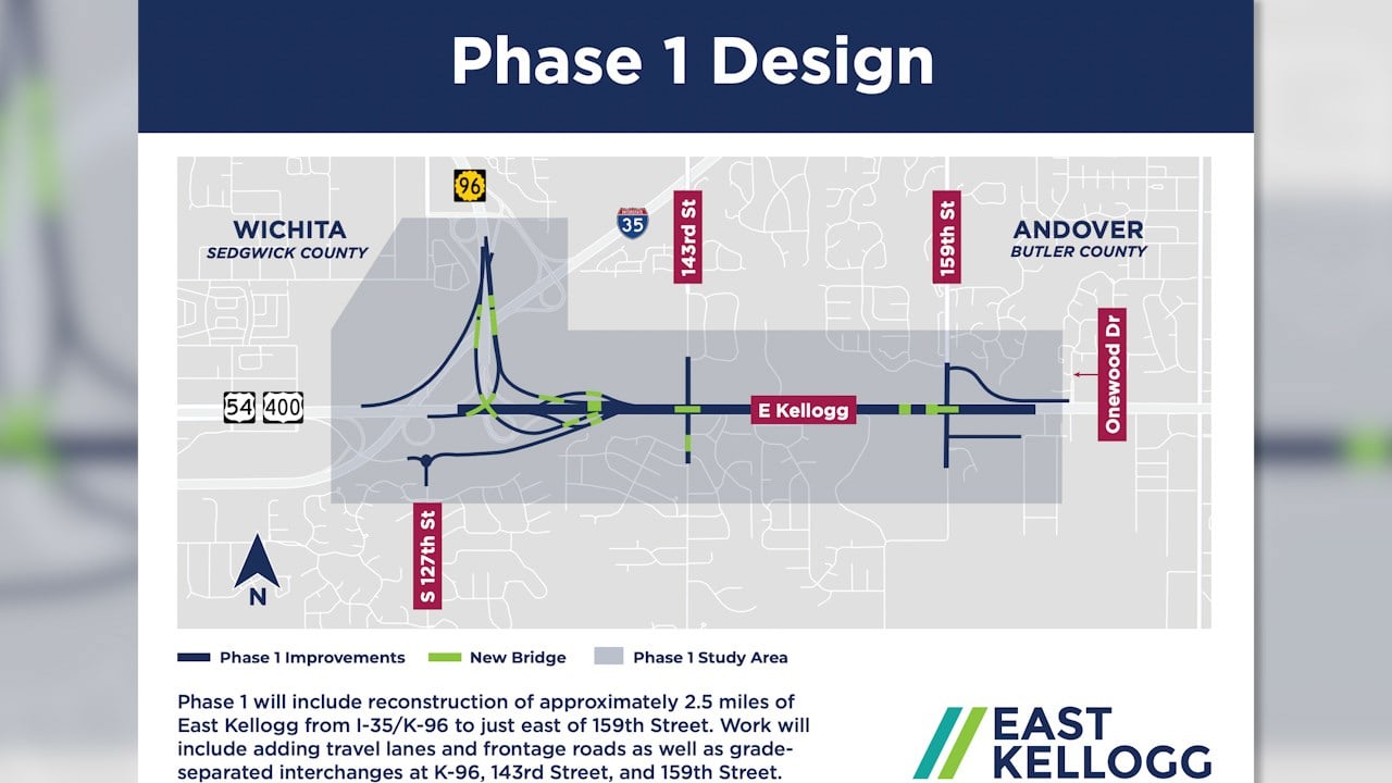 Major construction coming to Kellogg from K-96 to Andover