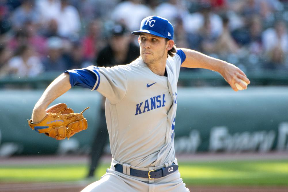 Kansas City Royals' Cam Gallagher (36) is out at second base as