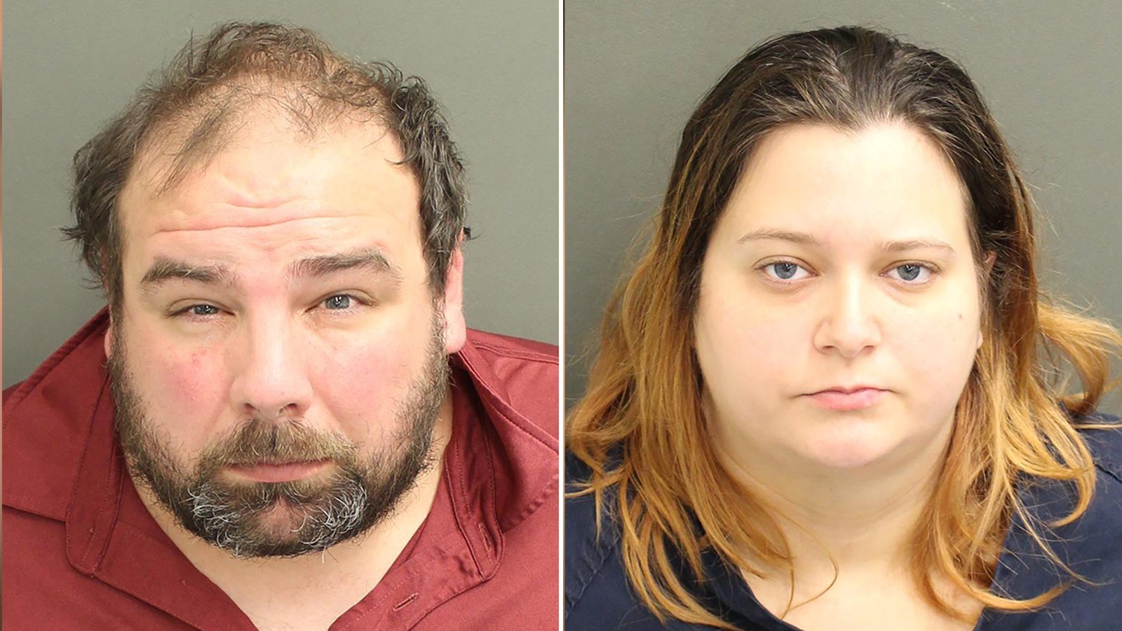 After police arrived and questioned the child, Timothy Wilson, left, was arrested at the restaurant, and the boy's mother, Kristen Swann, was taken into custody days later. (Orlando police)