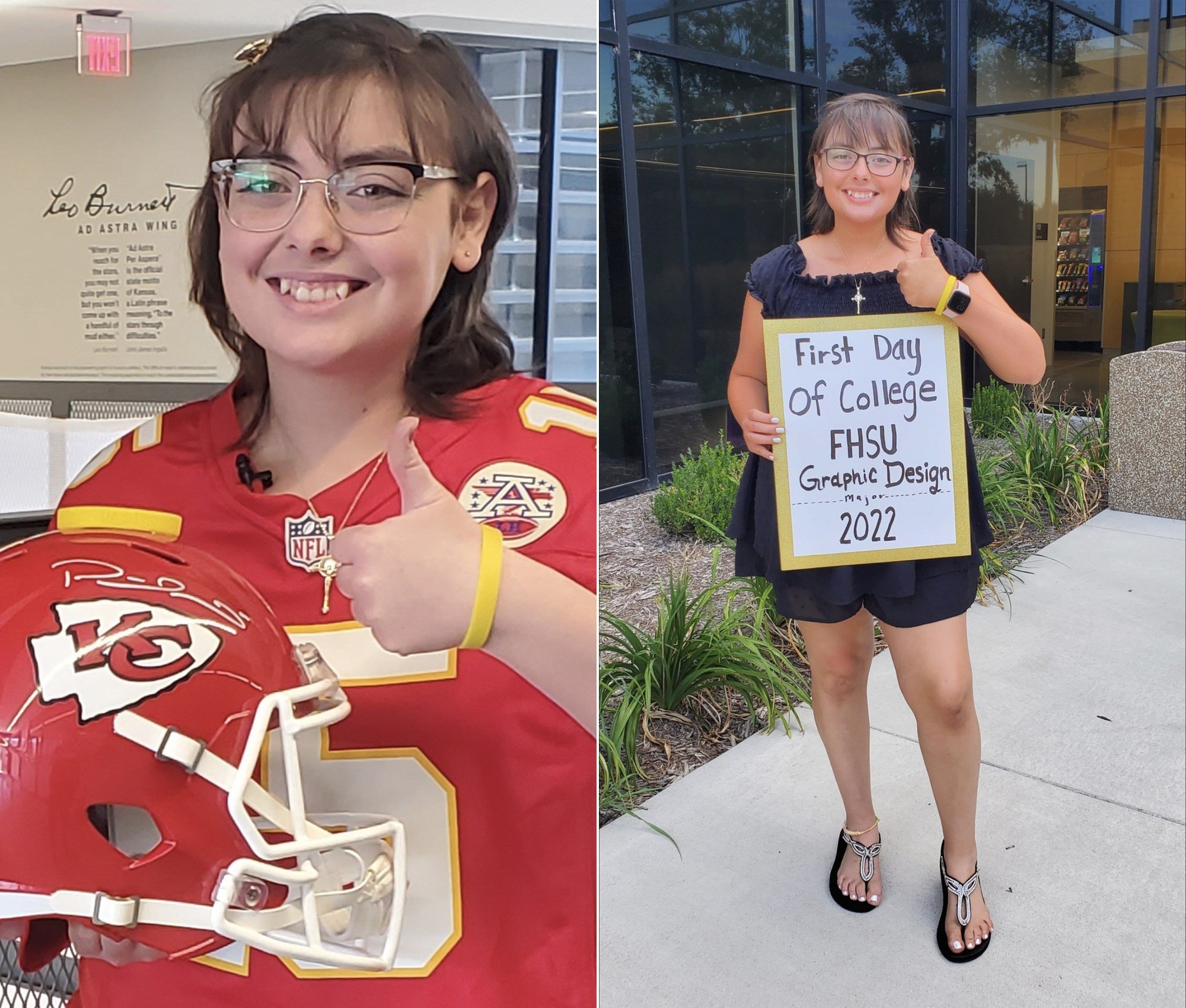 Patrick Mahomes wears Hays teen's cancer bracelet during AFC Championship