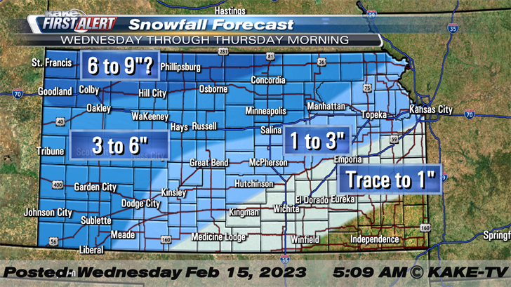 Snow headed out of KAKEland - KAKE