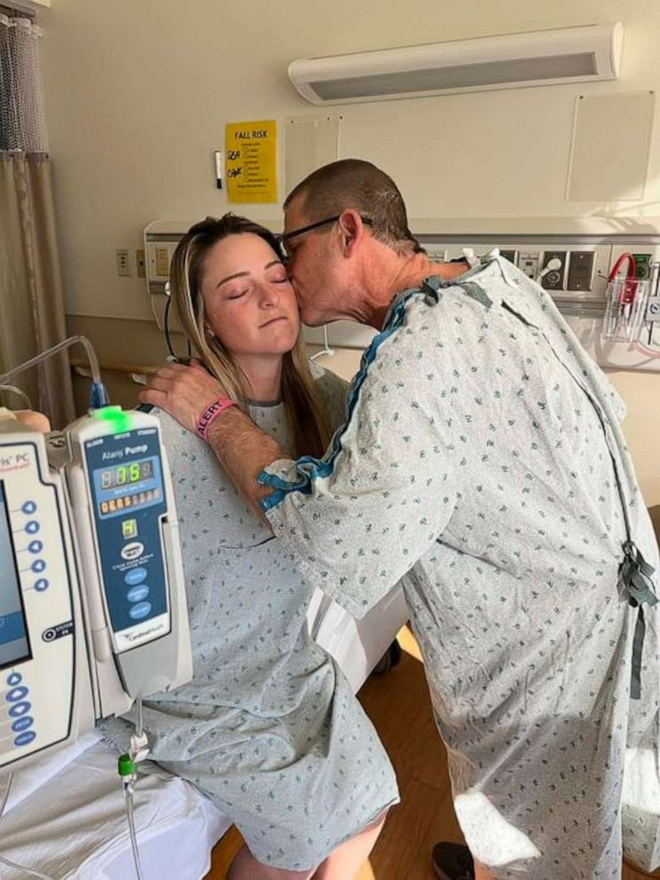 Delayne Ivanowski, of Missouri, surprised her father John Ivanowski by becoming his kidney donor.