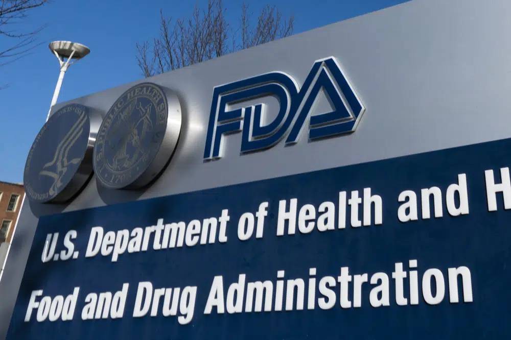 A sign for the Food and Drug Administration is displayed outside their offices in Silver Spring, Md., on Dec. 10, 2020. (AP Photo/Manuel Balce Ceneta, File)