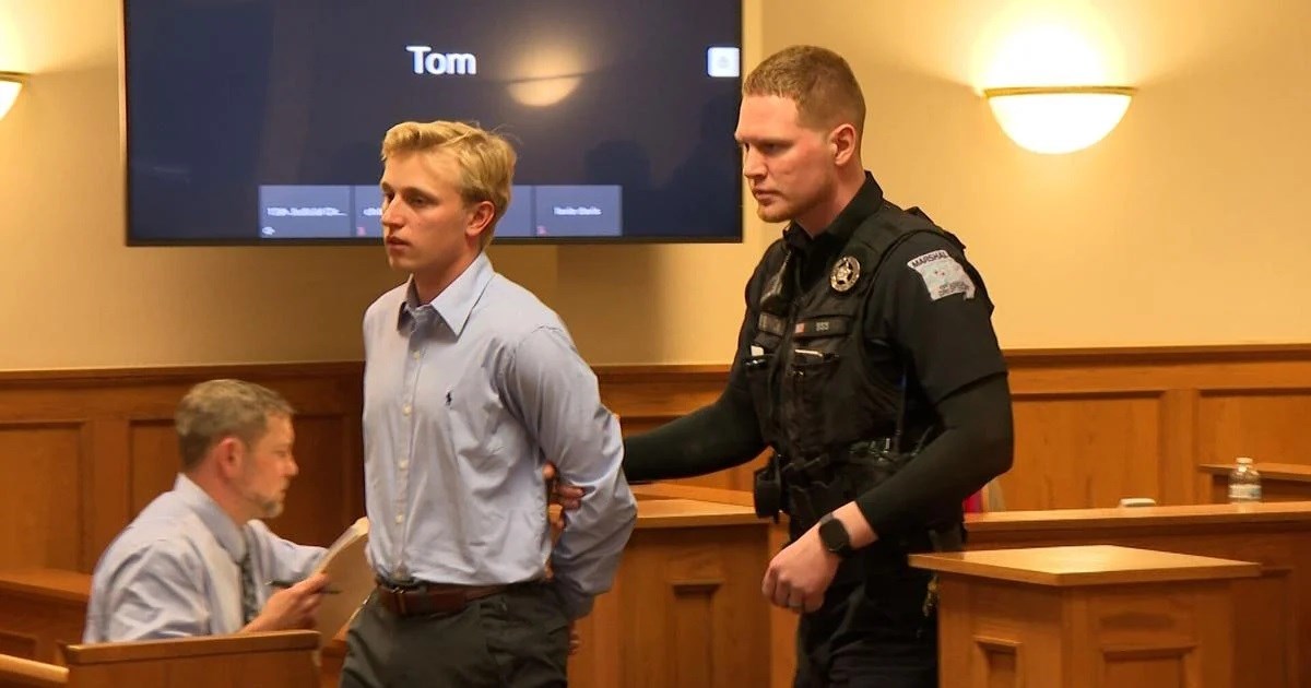 Thomas Shultz, one of the men charged in connection to Missouri’s Phi Gamma Delta hazing case from October 2021 involving Danny Santulli, pleaded guilty to a single misdemeanor of supplying alcohol to a minor. (KOMU)