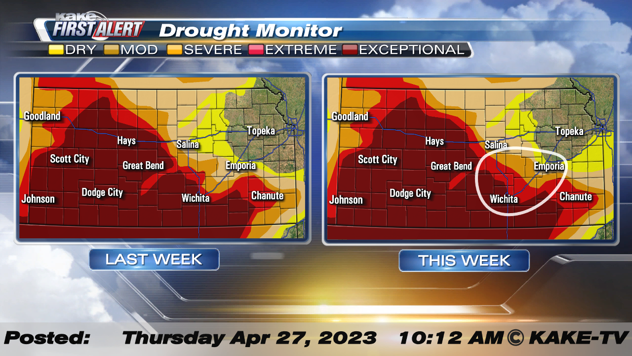 New drought monitor released today KAKE