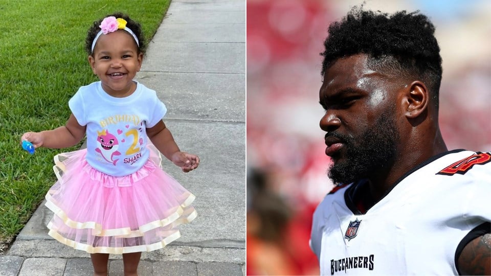 Tampa Bay Buccaneers player's wife pays tribute to daughter, 2, who drowned  in family pool