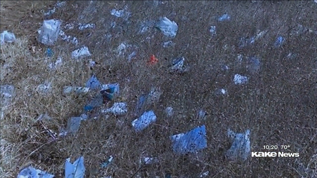 We put dozens of trackers in plastic bags for recycling. Many were trashed.  - ABC News