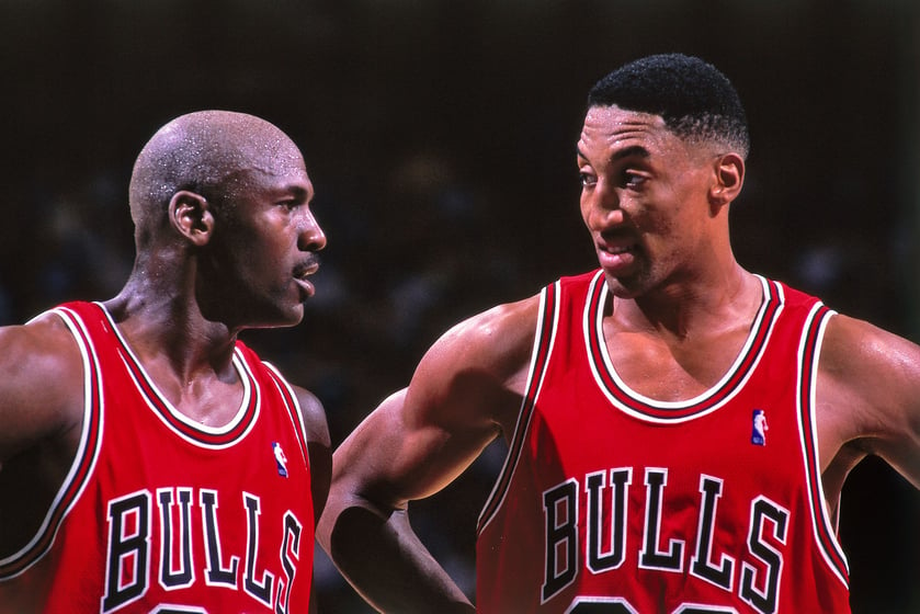 Vintage Chicago Bulls 1998 Champs T-Shirt NBA Basketball Pippen