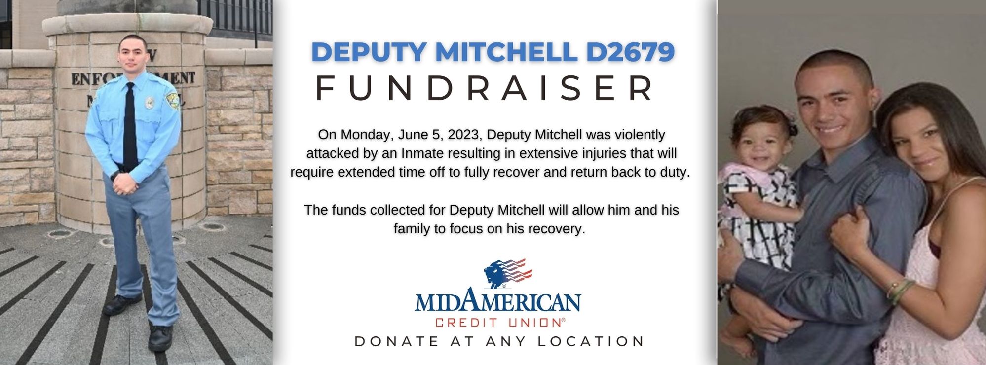 Fundraiser for Sedgwick County Jail deputy attacked by inmate KAKE Fundraiser for Sedgwick County Jail deputy attacked by inmate KAKE