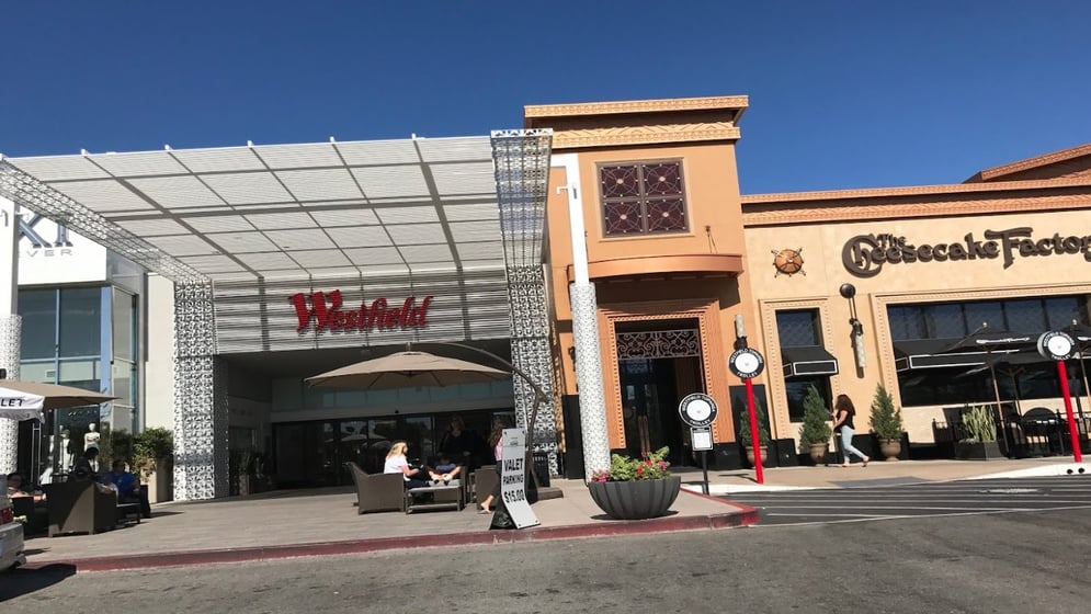Westfield Topanga shopping center in Southern California - Los