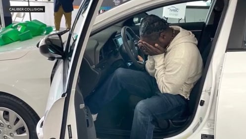 Dad of 6 gets free car after biking to work for months