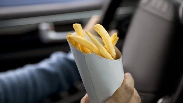 Driver choking on French fry crashes into business KAKE