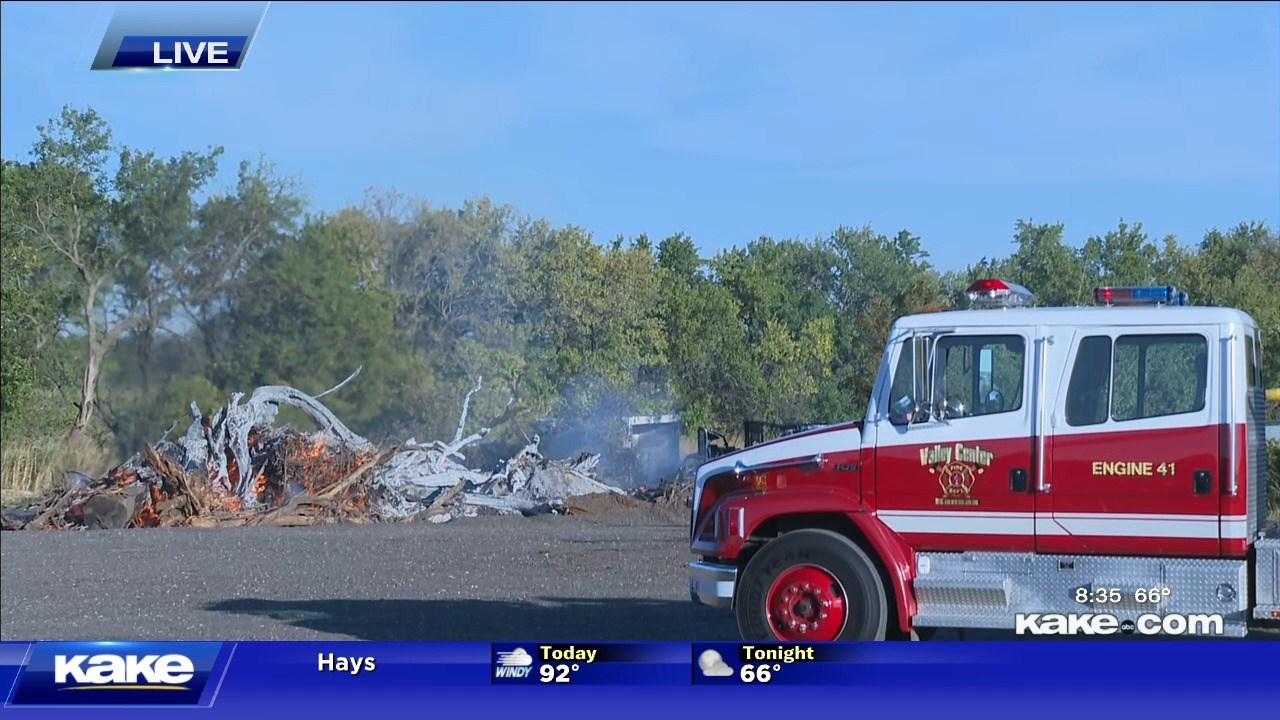 Crews contain fire on N Broadway. KAKE's Hannah King shares. - KAKE