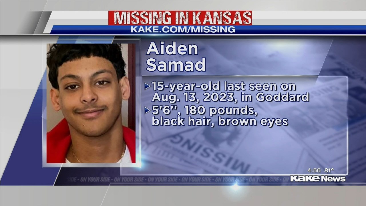 MISSING IN KANSAS: Aiden Samad missing again - KAKE