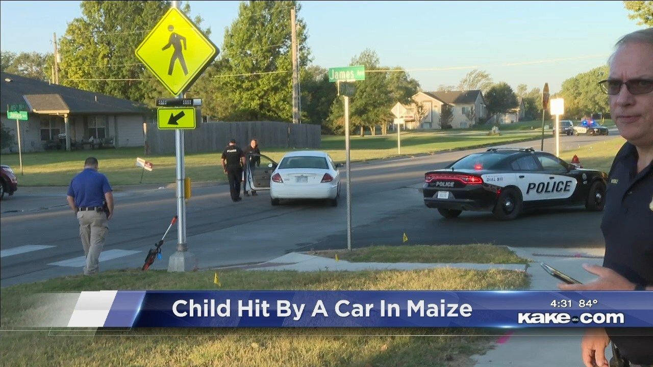 Police 10yearold boy critical after being hit by car in Maize KAKE