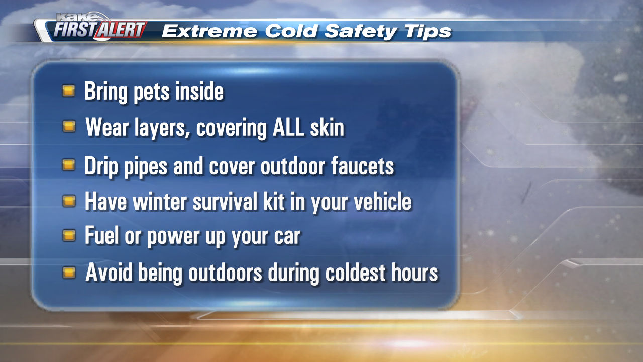 Extreme cold safety tips