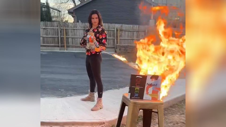 Missouri Secretary of State candidate uses flamethrower to burn books ...