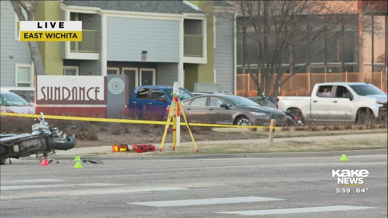 Man dies after motorcycle and minivan collide in northeast Wichita – KAKE